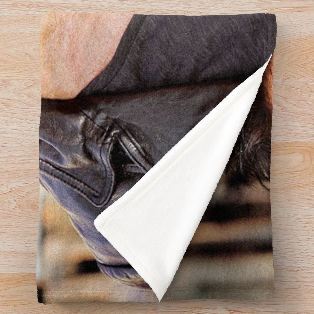 Soft and Cozy Plush Blanket with Patrick Bruel Design
