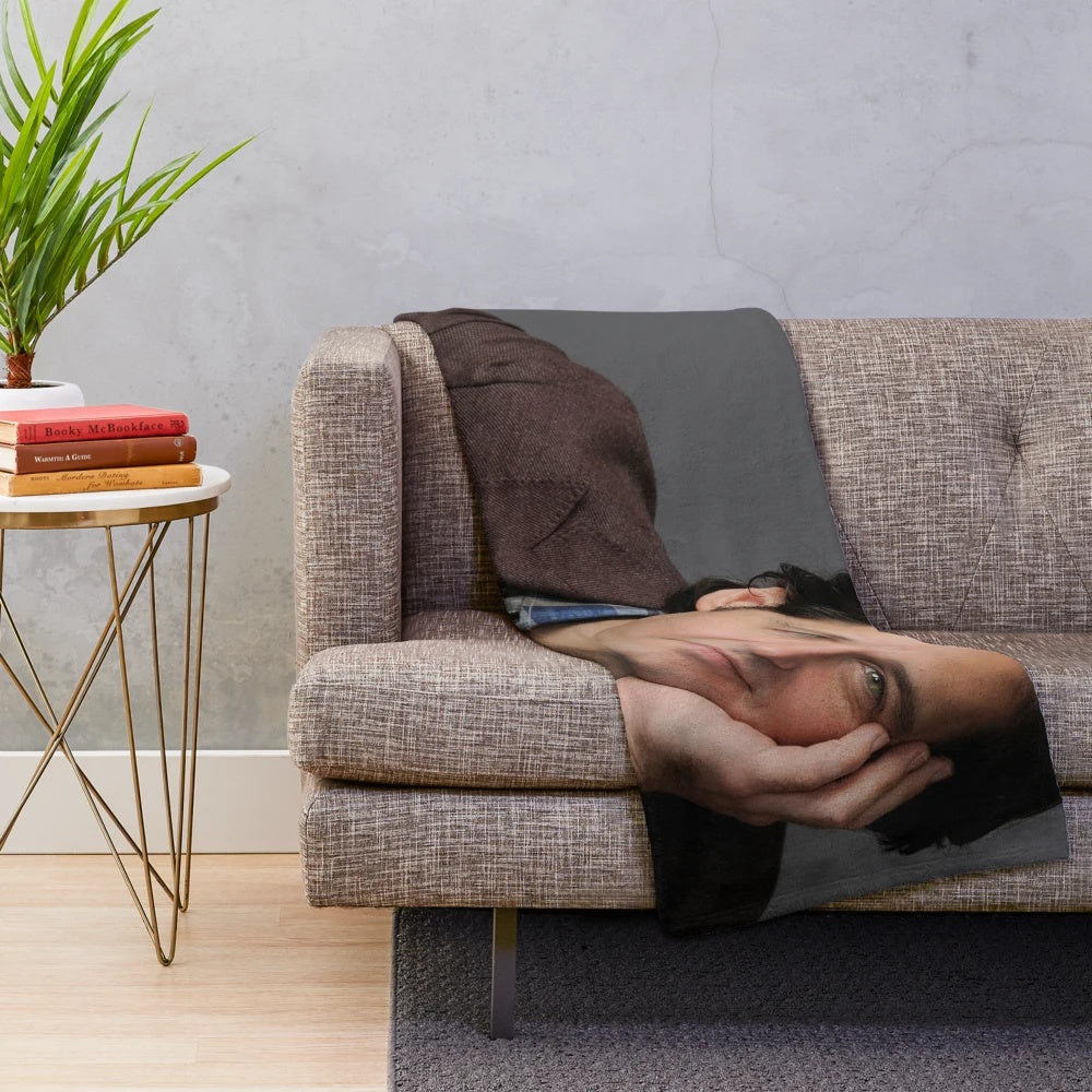 Soft, plush blanket featuring a design inspired by the Marvel actor Paul Rudd