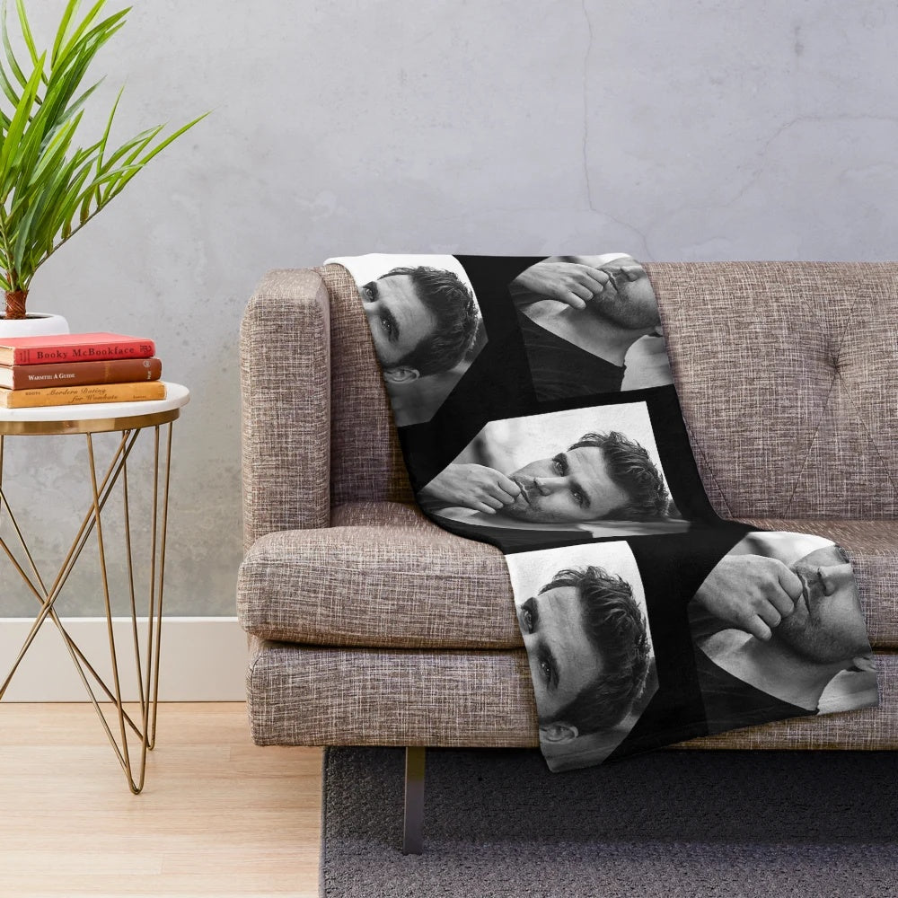 Soft and warm plush blanket featuring Paul Wesley, popular American actor