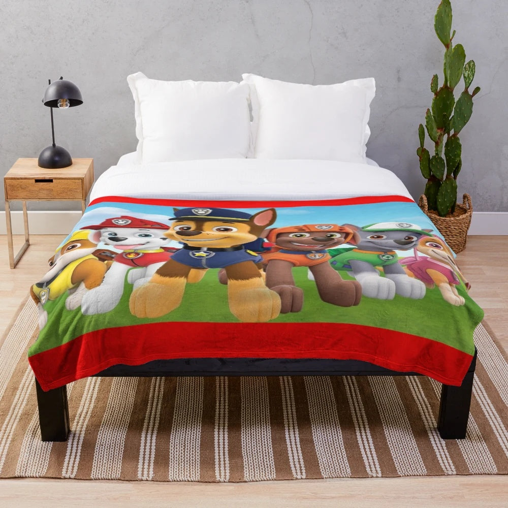 Soft and cuddly Paw Patrol plush blanket for children
