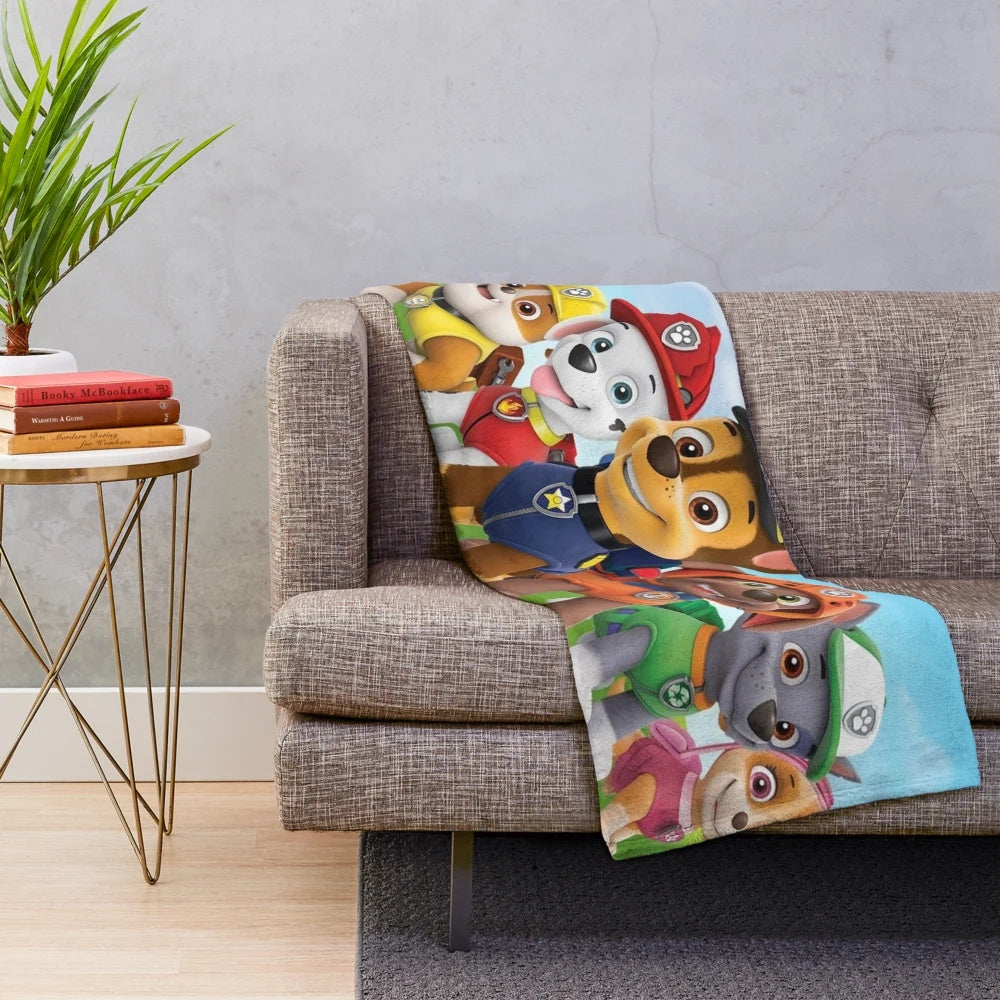 Soft and cuddly Paw Patrol plush blanket for children