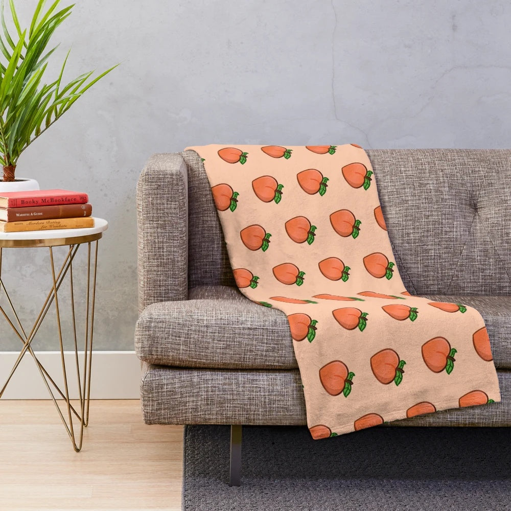 Soft and Cuddly Peach Plush Blanket