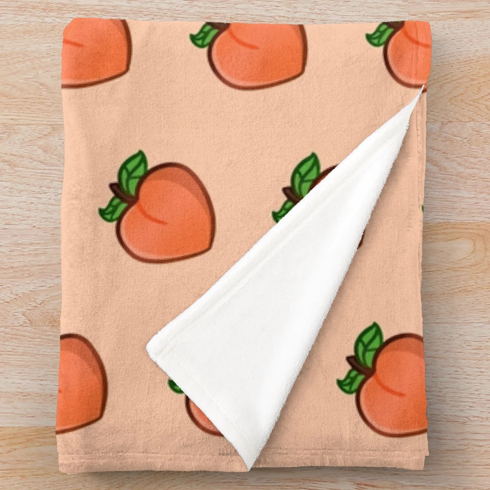 Soft and Cuddly Peach Plush Blanket