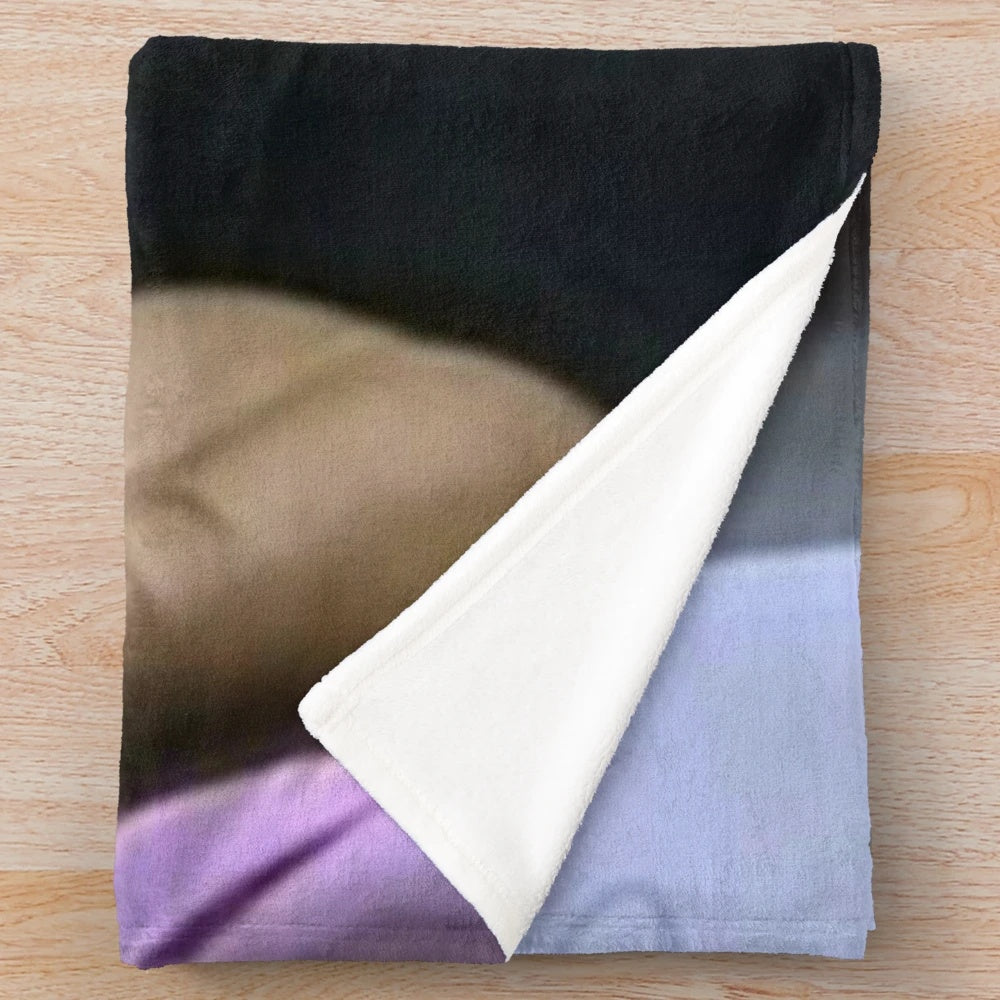 Plush blanket featuring Alan Johnson from the TV comedy Peep Show
