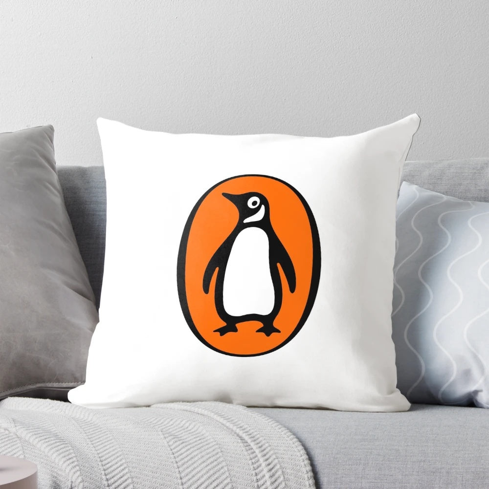 Lil Penguin Classics Pillow, a plush novelty pillow featuring a cute cartoon penguin design inspired by classic literature.
