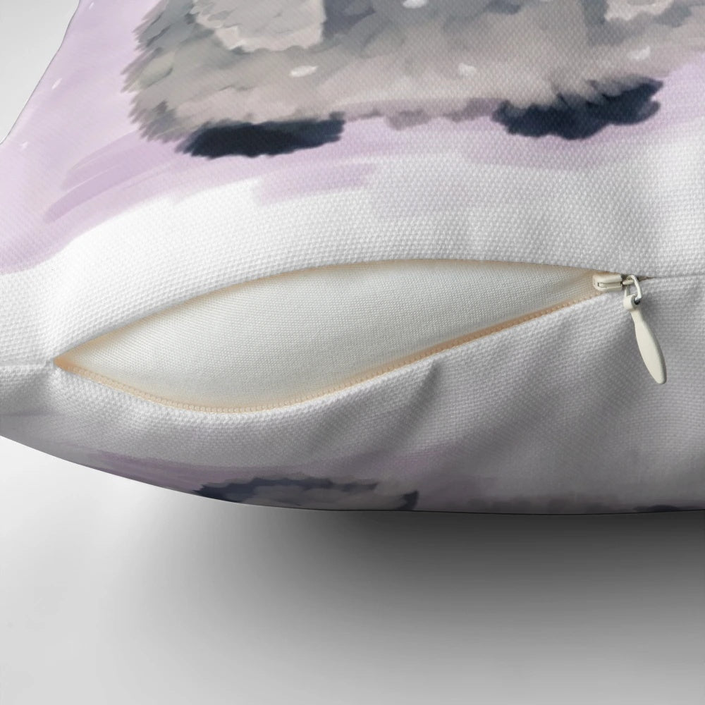 Fluffy penguin-shaped plush pillow for cozy winter cuddles