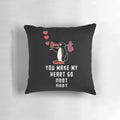 Soft, plush penguin-themed pillow with "noot noot" design, perfect for Pingu fans and home decor.