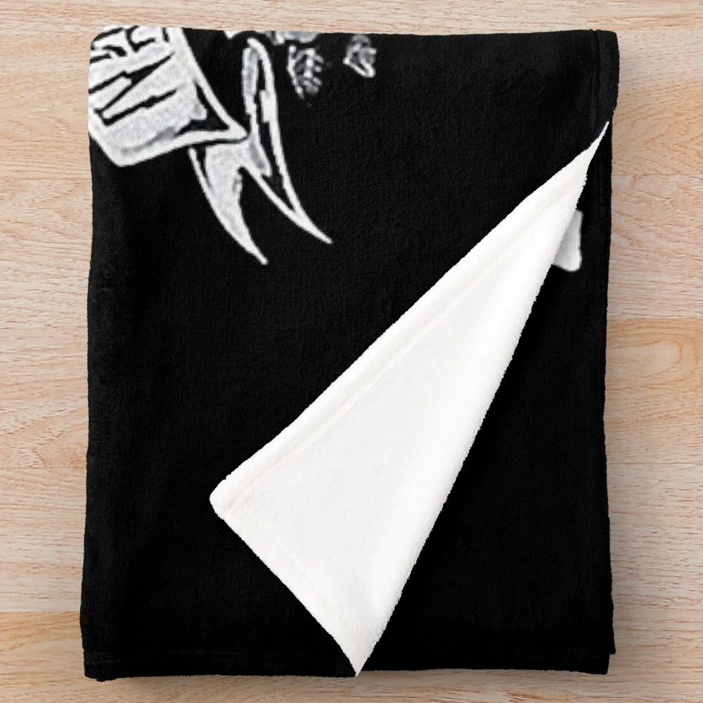 Pennywise-inspired plush blanket with horror movie theme