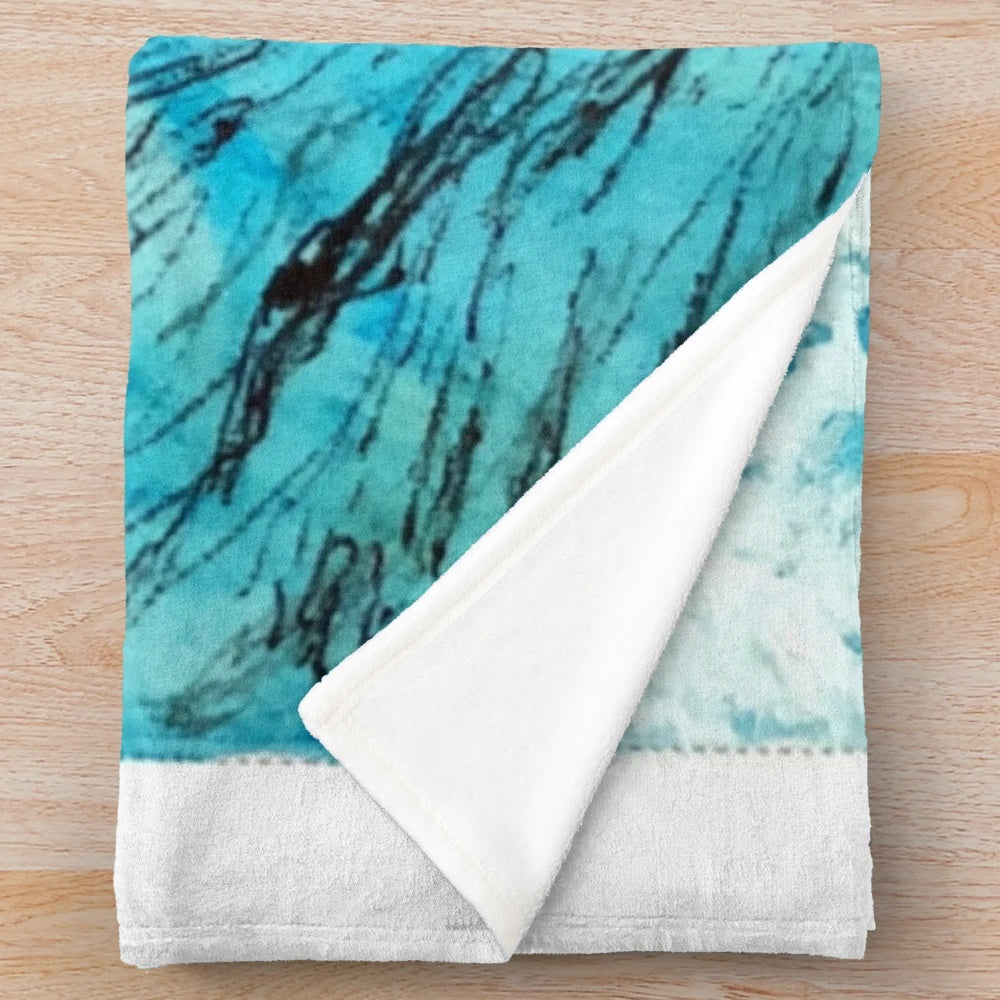 Percy Jackson Inspired Plush Blanket with Demigod and Greek Mythology Designs