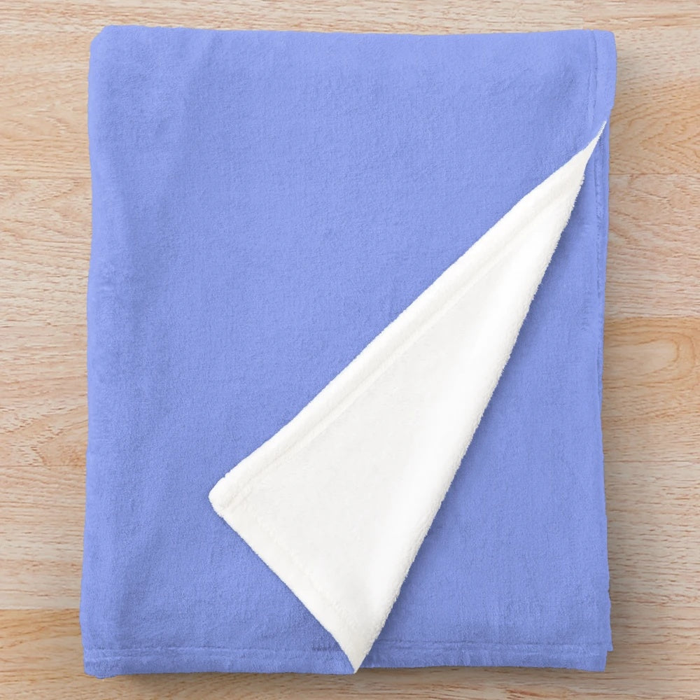 Periwinkle plush blanket for a cozy and stylish bedroom