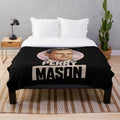 Perry Mason inspired plush blanket with classic tv series design