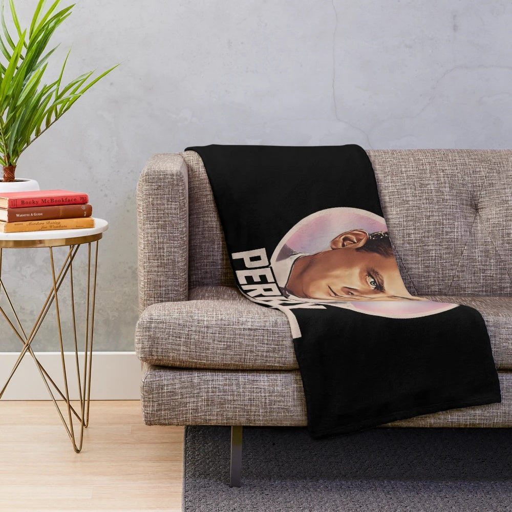 Perry Mason inspired plush blanket with classic tv series design