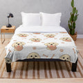 Labrador Retriever seamless pattern plush blanket