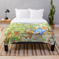 Soft and cuddly plush blanket featuring the charming Peter Rabbit character