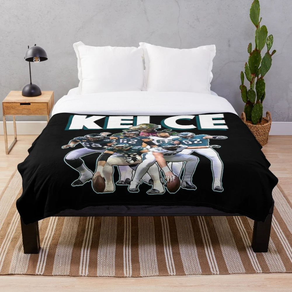 Philadelphia Eagles Jason Kelce Plush Blanket