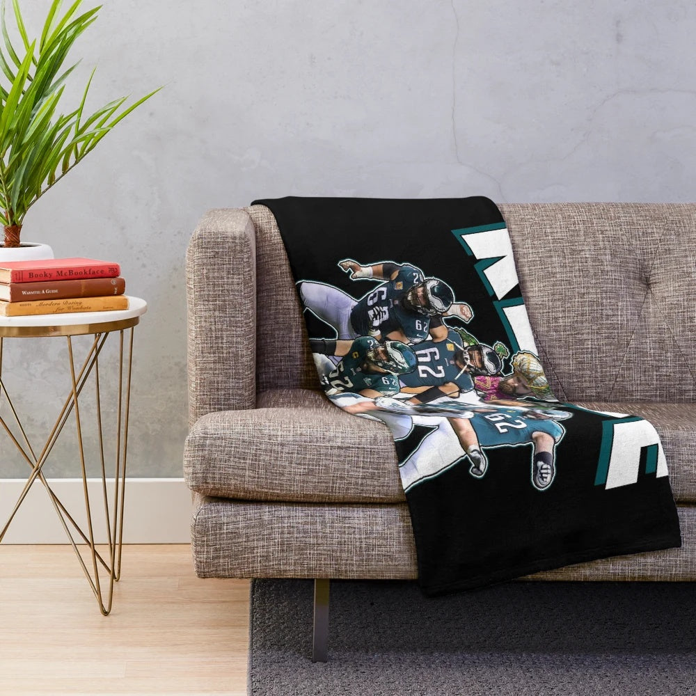 Philadelphia Eagles Jason Kelce Plush Blanket