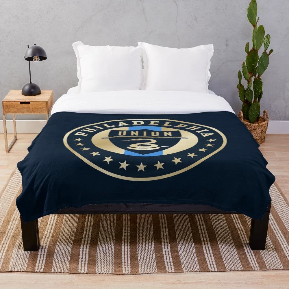 Philadelphia Union inspired plush blanket