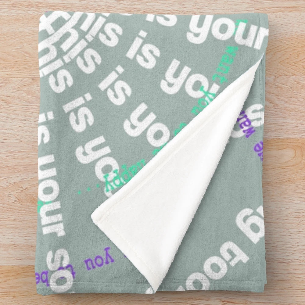 Phish-inspired plush blanket with "This is Your Song Too" design