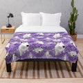 Phoebe Juniper Plush Blanket featuring a bull terrier design