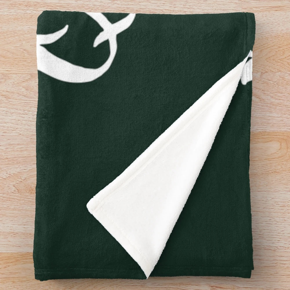 Plush blanket with a pickle design for pickle lovers