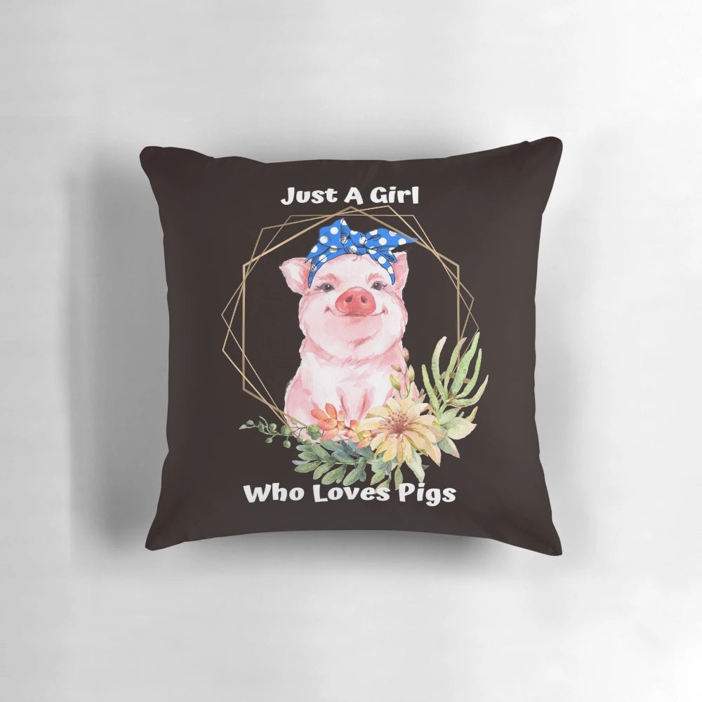 Soft and comfortable pillow featuring a cute pig design, perfect for pig lovers and animal enthusiasts.