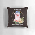 Soft and comfortable pillow featuring a cute pig design, perfect for pig lovers and animal enthusiasts.