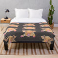 Plush piggy blanket in a soft, pink color