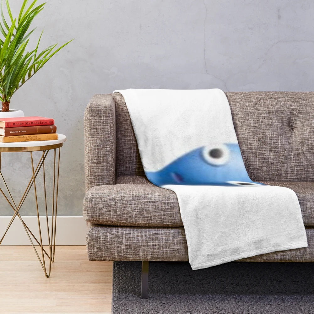 Pikmin 2 plush blanket featuring a fun gaming meme design