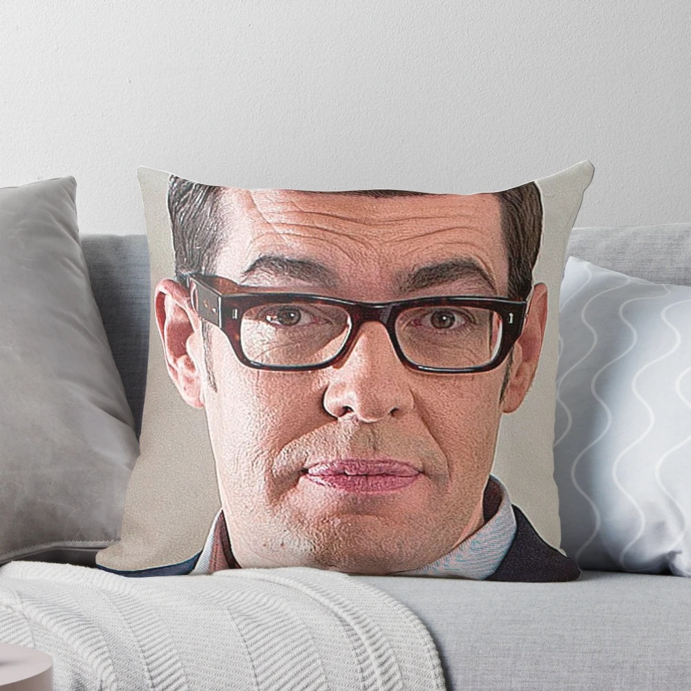 Plush Pillow Featuring Popular British Television Personality Richard Osman