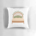 Soft, plush pillow for a bed without outside clothes