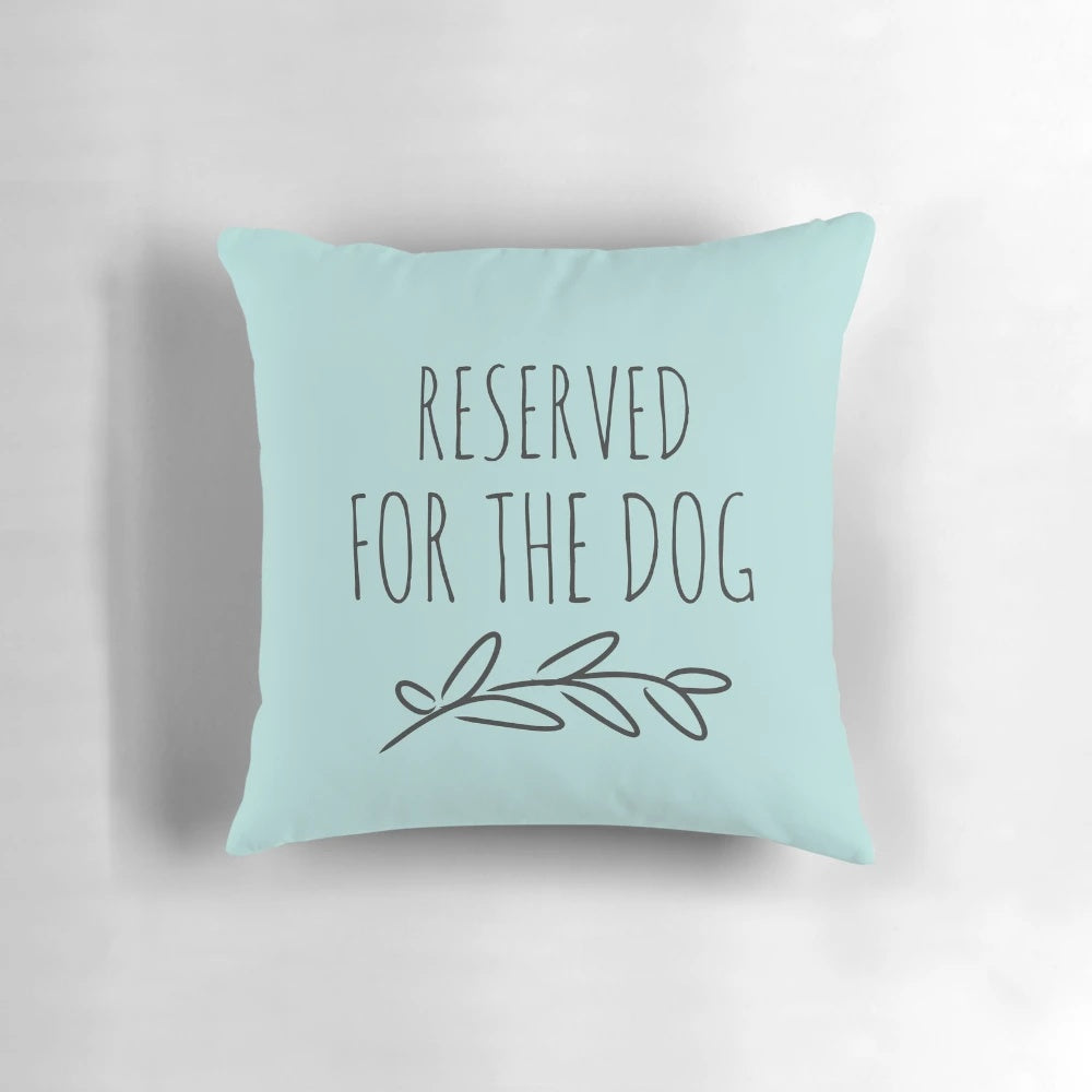 Soft and comfortable duck egg colored pillow, perfect for dogs and their owners.