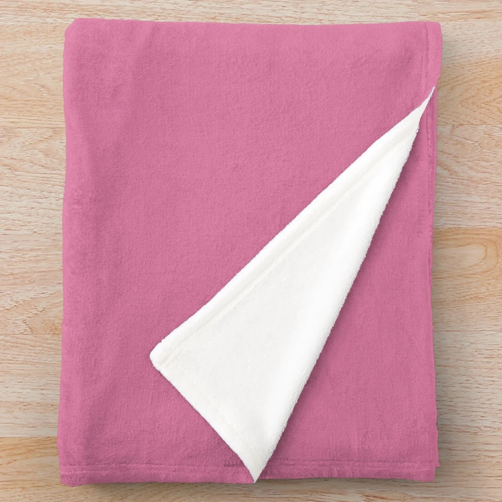 Soft and snuggly pink plush blanket featuring a ballet dancer design for girls