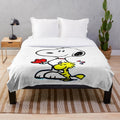 Soft and Cuddly Pink Snoopy Plush Blanket