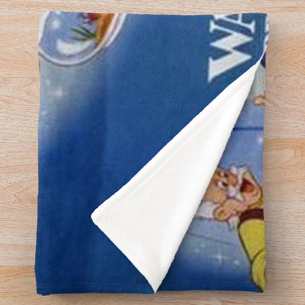 Soft and cuddly Pinocchio-themed plush blanket