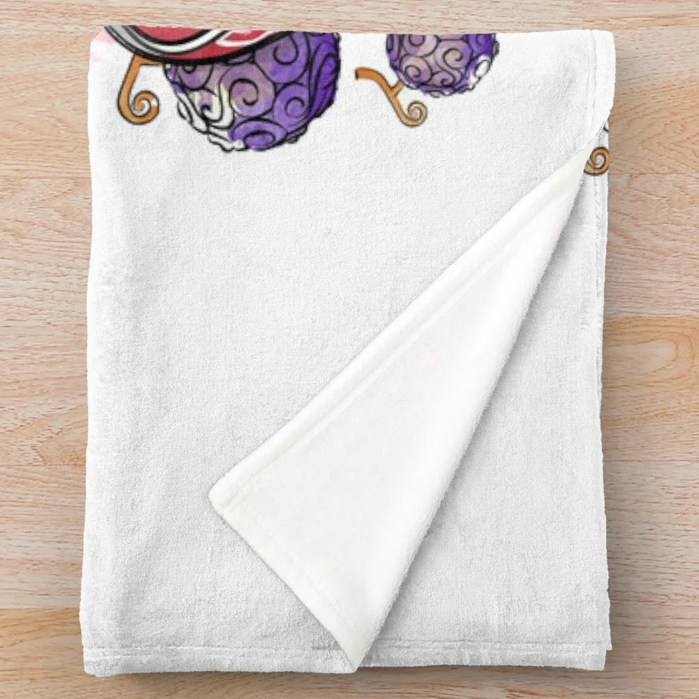 Pirate ramen themed plush blanket