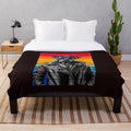 Pitbull dad plush blanket