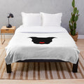 Pitbull love plush blanket with silhouette design