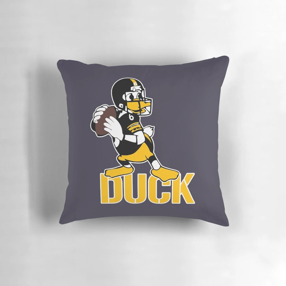 Soft, plush Pittsburgh football Mapletron Christmas holiday pillow for NFL fans