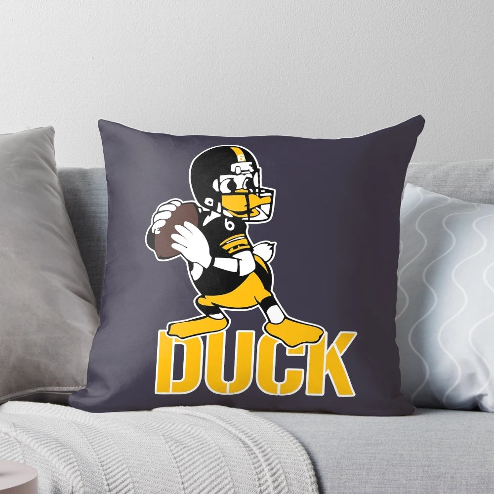 Soft, plush Pittsburgh football Mapletron Christmas holiday pillow for NFL fans