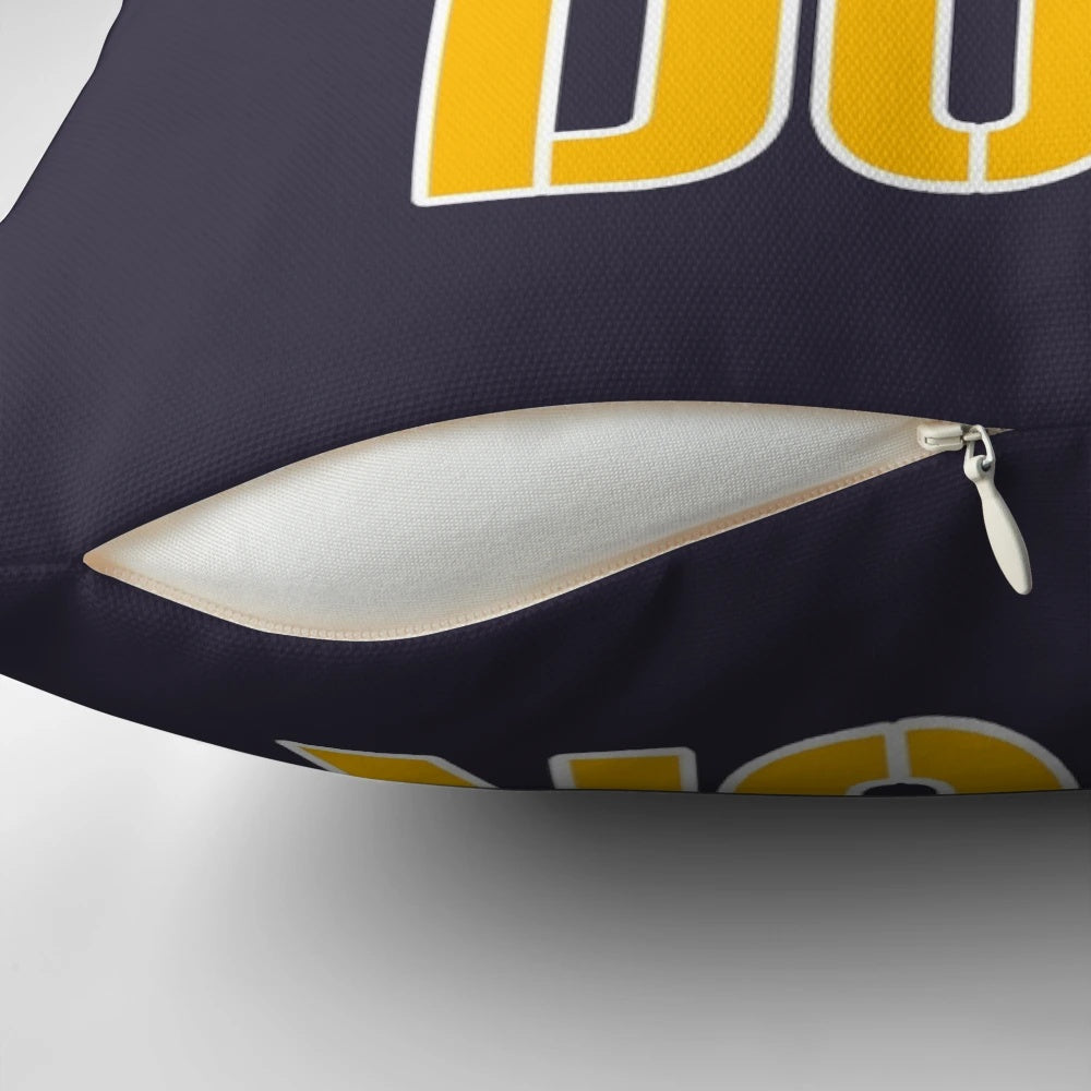 Soft, plush Pittsburgh football Mapletron Christmas holiday pillow for NFL fans