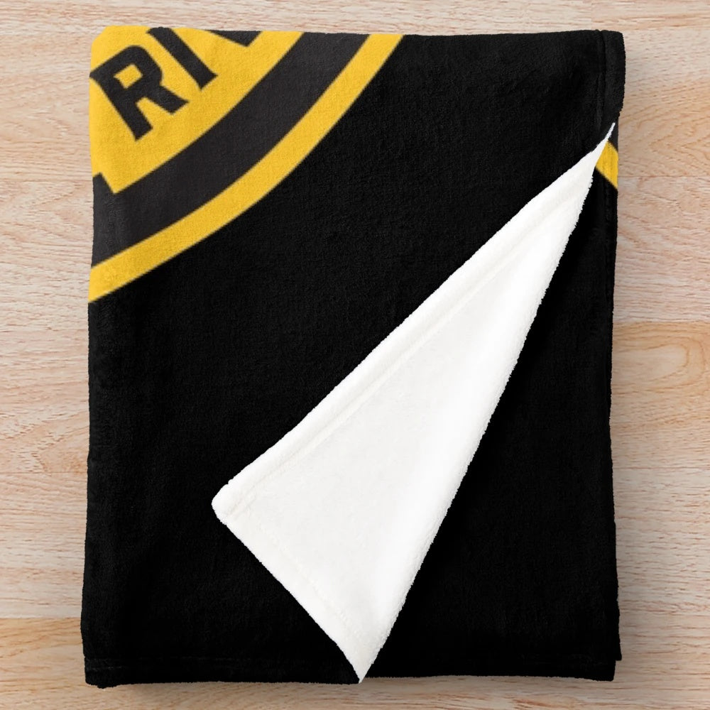 Pittsburgh Riverhounds Plush Blanket featuring the professional soccer team's logo and colors