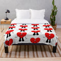 Pixel art plush blanket with Un Verano sin Ti design