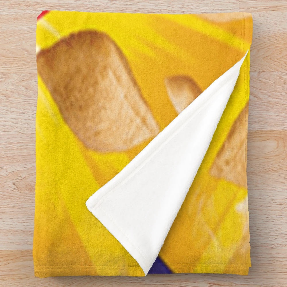 Pizza Rolls Plush Blanket - Soft and Cozy Bedding for Snack Enthusiasts