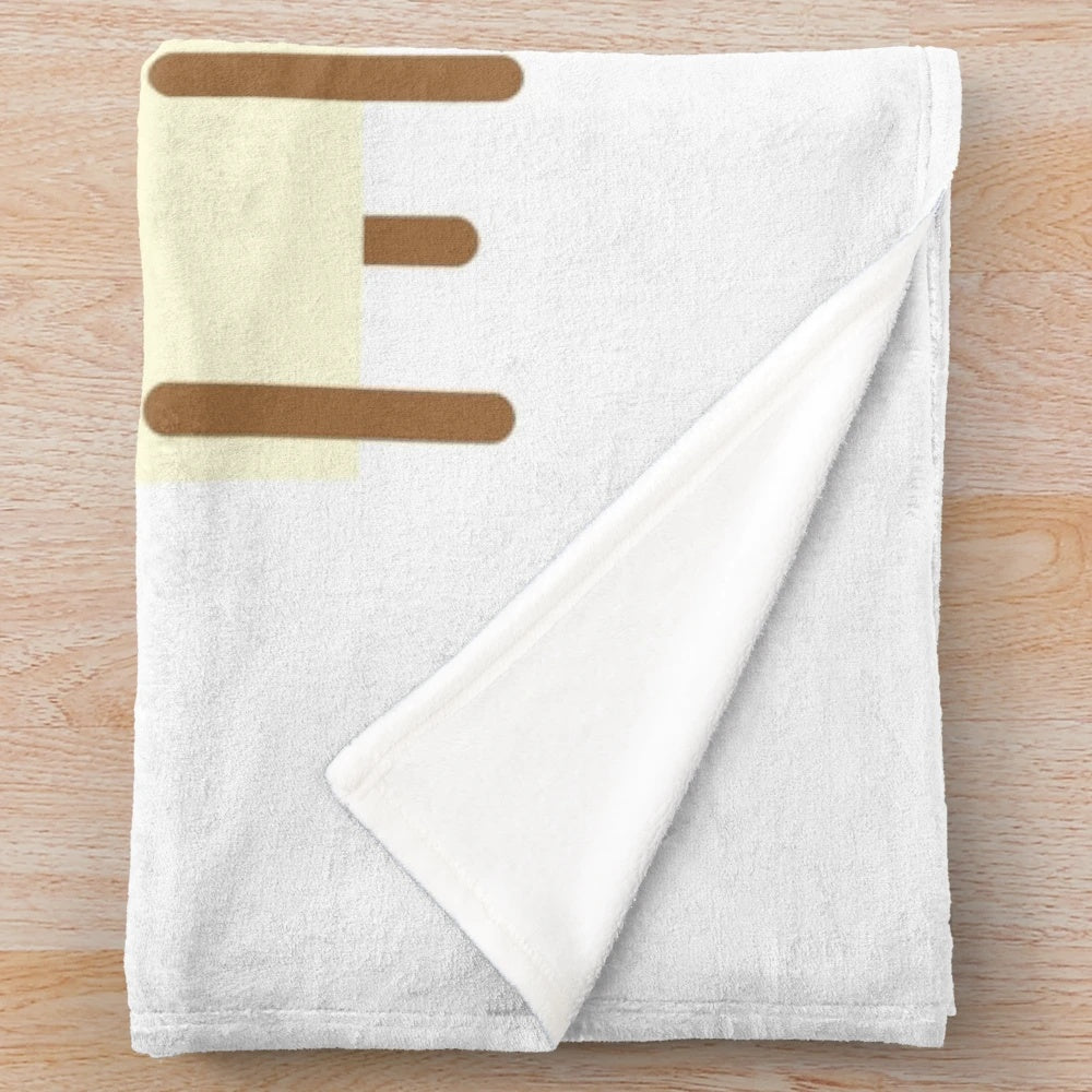 Soft and snuggly plush blanket featuring adorable plant illustrations