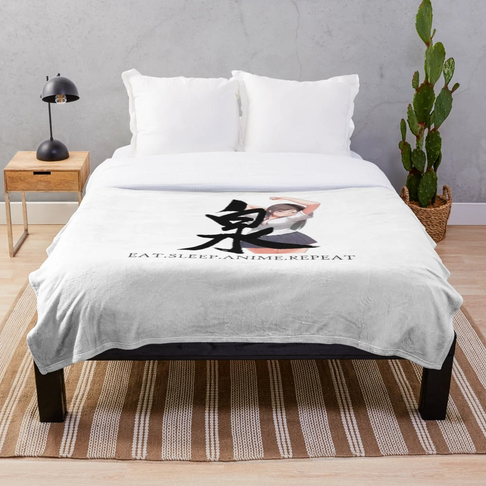 Soft and cozy plush anime blanket for anime lovers