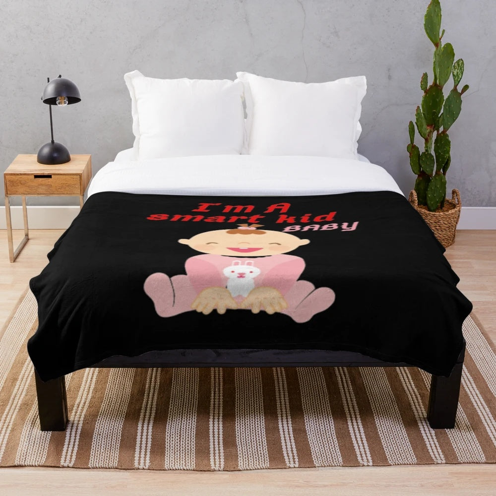 Soft and cuddly plush baby blanket