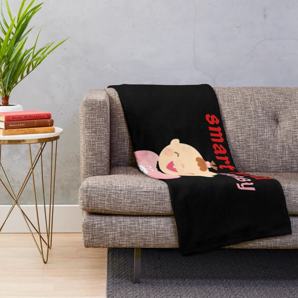 Soft and cuddly plush baby blanket