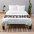 Cozy plush badminton themed blanket with quotes and patterns