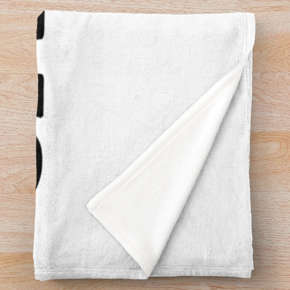 Cozy plush badminton themed blanket with quotes and patterns