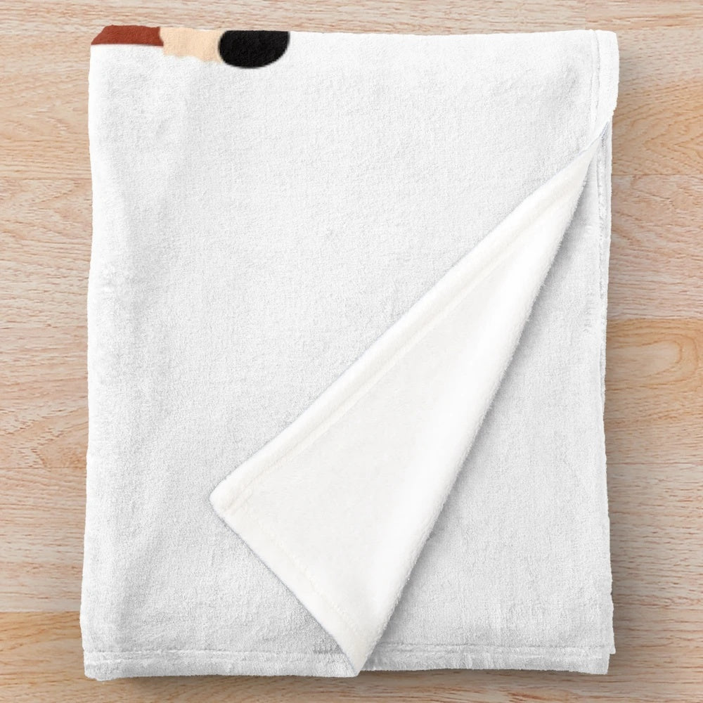 Cozy plush blanket with band music aesthetic design